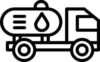 Oil Tanker Vector Icon Design