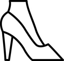 diseño de icono de vector de tacones altos