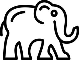 diseño de icono de vector de elefante