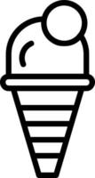 Ice Cream Vector Icon Design