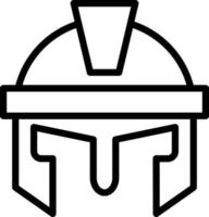 Roman Helmet Vector Icon Design