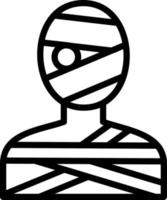 diseño de icono de vector de momia