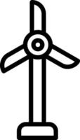 Wind Turbine Vector Icon Design