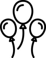 Balloons Vector Icon Design