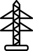 Electric Tower Vector Icon Design