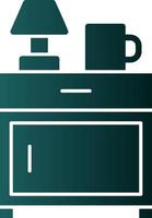 Bedside Table Vector Icon Design