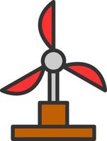 Windmill Vector Icon Design