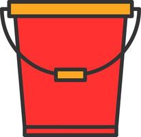 Bucket Vector Icon Design