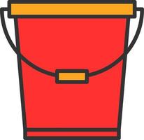 Bucket Vector Icon Design