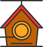 Bird House Vector Icon Design