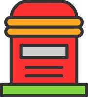 Postbox Vector Icon Design