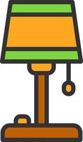 Floor Lamp Vector Icon Design