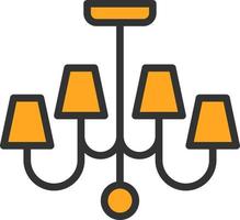 Chandelier Vector Icon Design