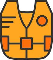 Life Jacket Vector Icon Design