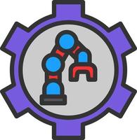 Robot Arm Vector Icon Design