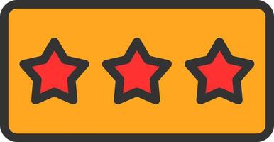 Star Rating Vector Icon Design