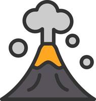 diseño de icono de vector de volcán