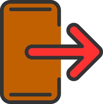 diseño de icono de vector de salida