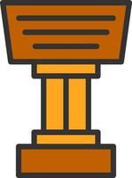 Stand Vector Icon Design