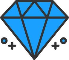 diseño de icono de vector de diamante