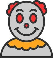 diseño de icono de vector de payaso