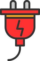 Electric Plug Vector Icon Design