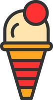 diseño de icono de vector de helado