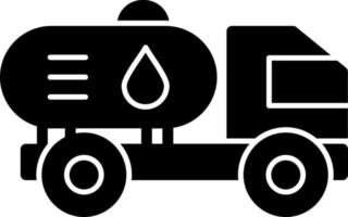 Oil Tanker Vector Icon Design