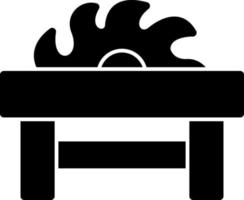 Table Saw Vector Icon Design