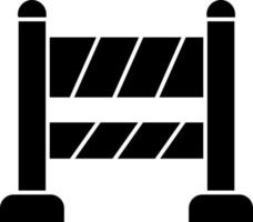 Road Block Vector Icon Design