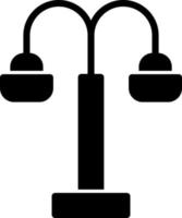 Street Light Vector Icon Design