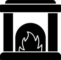 Fireplace Vector Icon Design