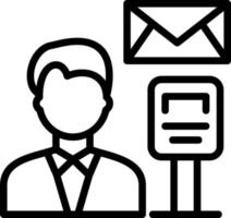 Postman Vector Icon Design