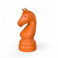Chess objects isolated on background photo