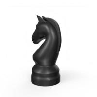 Chess objects isolated on background photo