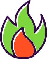 Flame Vector Icon Design