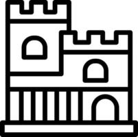 diseño de icono de vector de castillo