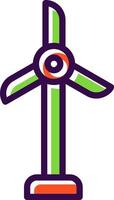 Wind Turbine Vector Icon Design