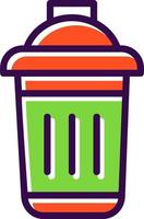 Dustbin Vector Icon Design