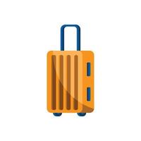 yellow suitcase travel vector