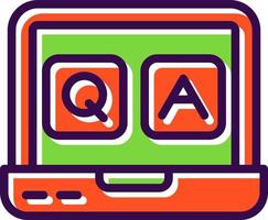 QA Vector Icon Design