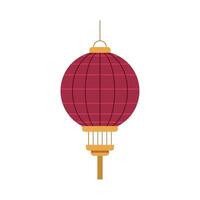 circular chinese lamp vector