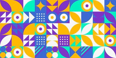 Geometric design element halftone graphic colorful shapes line vector shapes abstract mural background banner dot