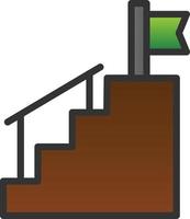 diseño de icono de vector de escaleras