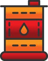 Oil Barrel Vector Icon Design