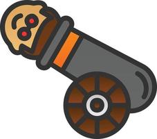 Human Cannonball Vector Icon Design