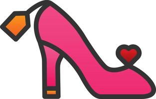 Female Footwear Vector Icon Design