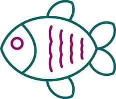 icono de vector de pescado