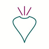Unique Beet Vector Line Icon