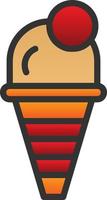 Ice Cream Vector Icon Design